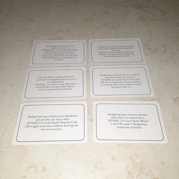 Hedgehogs Revenge Vintage Game Replacement Piece Cards - Picture 12 of 16